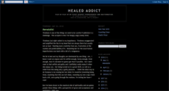 Desktop Screenshot of healedaddict.blogspot.com