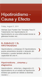 Mobile Screenshot of hipotiroidismo-causayefecto.blogspot.com
