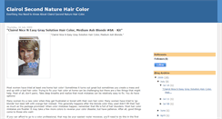 Desktop Screenshot of clairol-second-nature-hair-color.blogspot.com