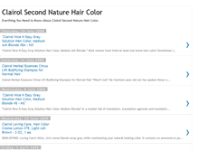 Tablet Screenshot of clairol-second-nature-hair-color.blogspot.com