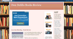 Desktop Screenshot of dondelillo-books-review.blogspot.com