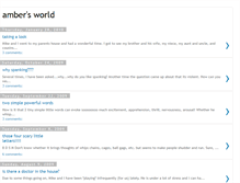 Tablet Screenshot of gotoambersworld.blogspot.com