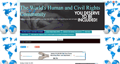 Desktop Screenshot of humancivilrightscommunity.blogspot.com
