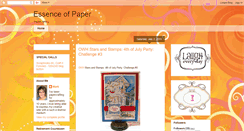 Desktop Screenshot of essenceofpaper.blogspot.com