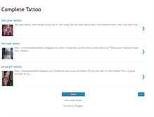 Tablet Screenshot of completetattoos.blogspot.com