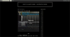 Desktop Screenshot of oscillationsaleatoires.blogspot.com