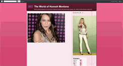 Desktop Screenshot of hannahmontanauniverse.blogspot.com