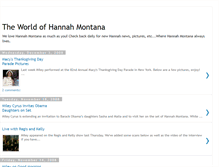 Tablet Screenshot of hannahmontanauniverse.blogspot.com