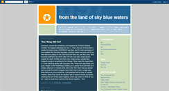 Desktop Screenshot of fromthelandofskybluewaters.blogspot.com