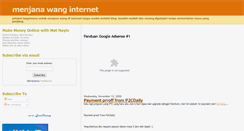 Desktop Screenshot of menjana-wang-internet.blogspot.com