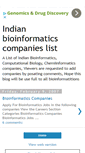 Mobile Screenshot of bioinfocompanies.blogspot.com