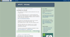 Desktop Screenshot of apgfeunicamp.blogspot.com