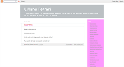 Desktop Screenshot of lilianeferrari.blogspot.com