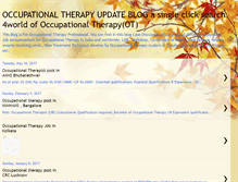 Tablet Screenshot of occupationaltherapyupdate.blogspot.com