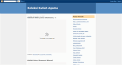 Desktop Screenshot of koleksikuliahagama.blogspot.com