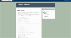 Desktop Screenshot of music-rebellion.blogspot.com