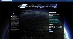 Desktop Screenshot of elmundodelosingenierosdesistemas.blogspot.com