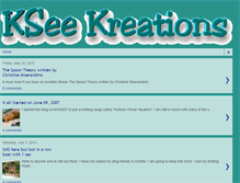 Tablet Screenshot of kseekreations.blogspot.com