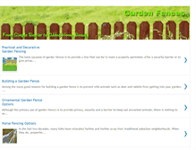 Tablet Screenshot of gardenfences.blogspot.com