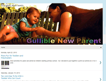 Tablet Screenshot of gulliblenewparent.blogspot.com