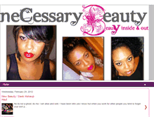 Tablet Screenshot of necessarybeauty.blogspot.com