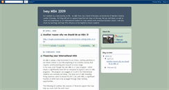 Desktop Screenshot of iveymba2009.blogspot.com