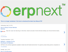 Tablet Screenshot of erpnext.blogspot.com
