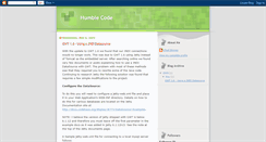 Desktop Screenshot of humblecode.blogspot.com