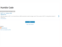 Tablet Screenshot of humblecode.blogspot.com