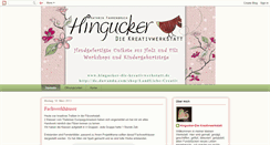 Desktop Screenshot of hingucker-diekreativwerkstatt.blogspot.com