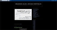 Desktop Screenshot of bgilesdesign.blogspot.com