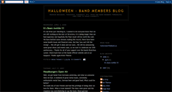 Desktop Screenshot of halloweentheband.blogspot.com