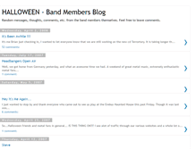 Tablet Screenshot of halloweentheband.blogspot.com