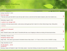 Tablet Screenshot of harmony-gardens.blogspot.com