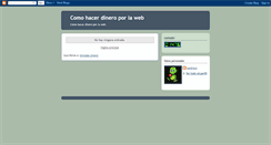 Desktop Screenshot of comohacerdineroporlaweb.blogspot.com