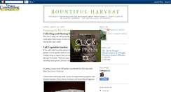 Desktop Screenshot of mybountifulharvest.blogspot.com