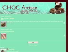 Tablet Screenshot of chocartisan.blogspot.com