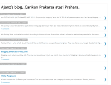 Tablet Screenshot of ajanzsblog.blogspot.com