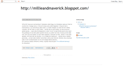 Desktop Screenshot of millieandmaverick.blogspot.com