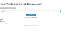 Tablet Screenshot of millieandmaverick.blogspot.com
