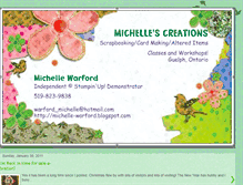 Tablet Screenshot of michelle-warford.blogspot.com