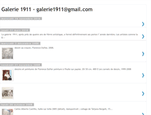 Tablet Screenshot of galerie1911.blogspot.com