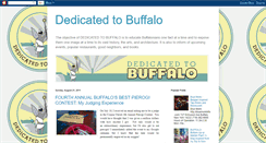 Desktop Screenshot of dedicatedtobuffalo.blogspot.com