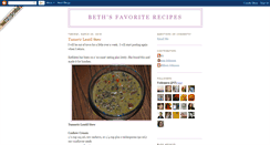 Desktop Screenshot of bethsfavoriterecipes.blogspot.com