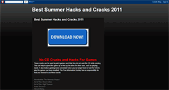 Desktop Screenshot of hacksandcrack2011.blogspot.com