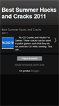 Mobile Screenshot of hacksandcrack2011.blogspot.com