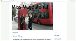 Desktop Screenshot of missmagdalenah.blogspot.com
