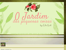 Tablet Screenshot of jardimpequenascoisas.blogspot.com