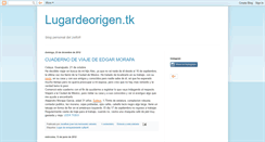 Desktop Screenshot of lugardeorigen.blogspot.com