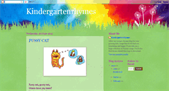 Desktop Screenshot of kindergartenrhymes.blogspot.com